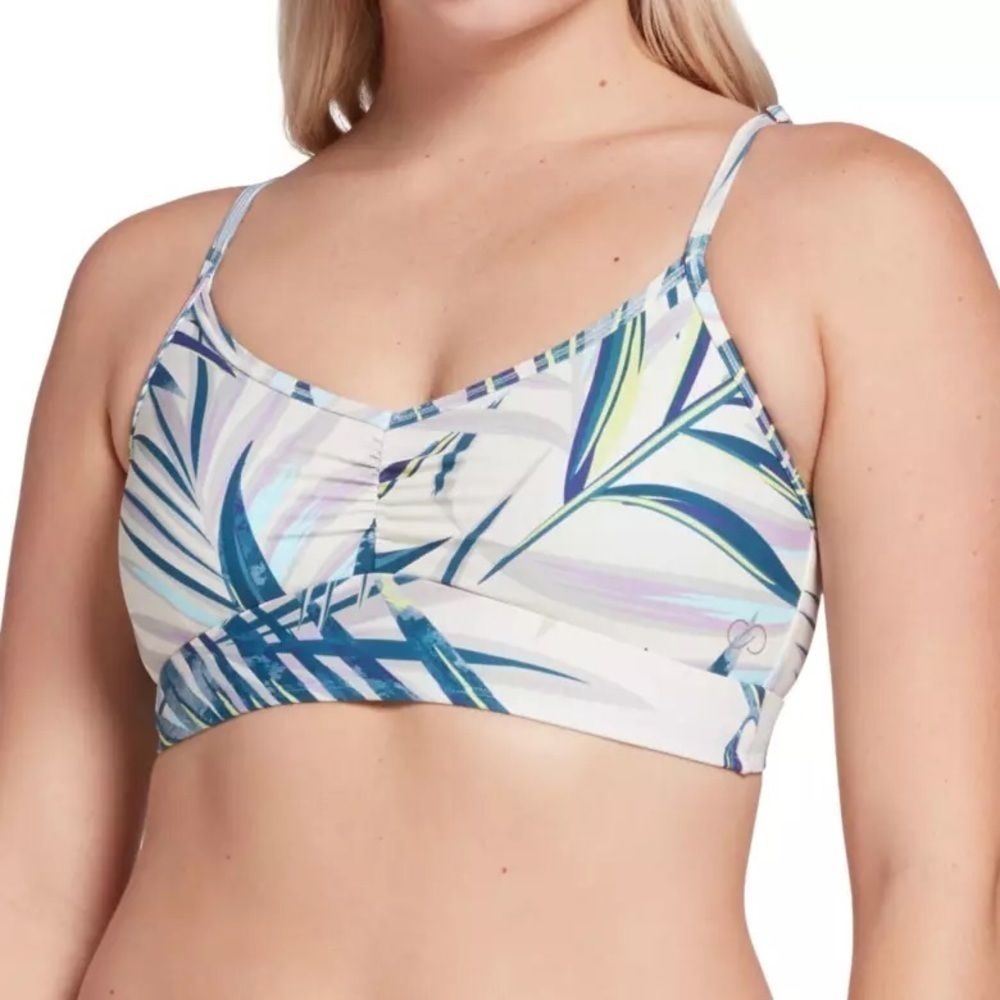 Calia cross back ruched bikini